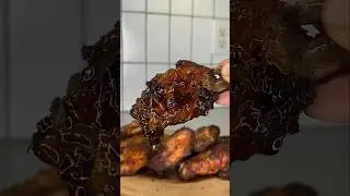The BEST honey jerk wings ever! #shorts