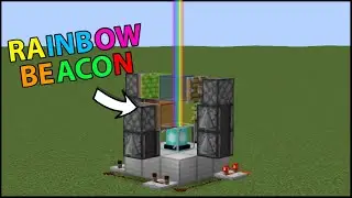 How to Build a Rainbow Beacon in Minecraft!