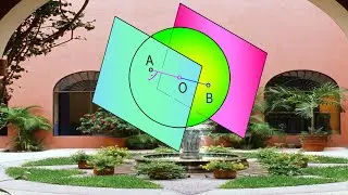 Plan #tangent to a #sphere - Selectivity 2015 - Andalusia - #Monge (Descriptive) Geometry