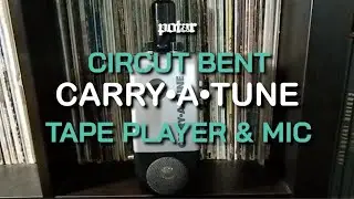 circuit bent Carry-A-Tune tape player and echo mic - POTAR Design Devices