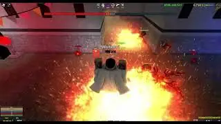 Roblox Zombie Uprising Round:378 simple play / 로블록스 좀비업라이징 (좀비반란) 378라운드 간단 플레이