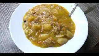 Тушеная картошка в афганском казане