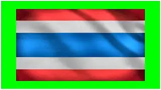 THAILAND Flag animated motion - green screen effects - chroma key - animations - Effects - Video HD
