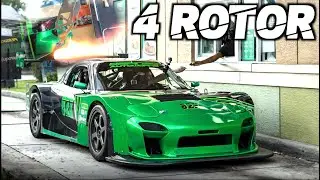 4 Rotor RX7 SCREAMS 11,000RPM 
