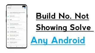 Build Number Not Showing Problem Solve