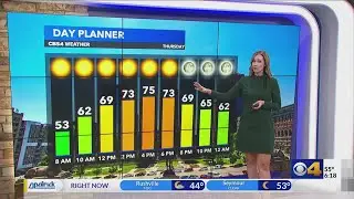 Sunny and mild Thursday, warming into the weekend