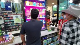 Digital lottery display Another recent installation that looks incredible and interactive