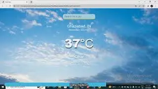 Weather forecasting webpage || college minor project using html,css,javascript.