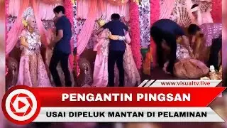 Viral! Pengantin Wanita Pingsan Usai Dipeluk Mantan di Pelaminan