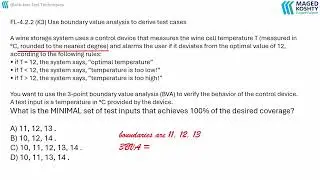 ISTQB Foundation: Use boundary value analysis to derive test cases