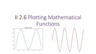 II 2 6 Plotting mathmattical functions