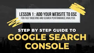 Add Your Website to Google Search Console for Fast Ranking  - Complete Domain Verification Setup