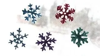 DIY Glitter Snowflake Decals!