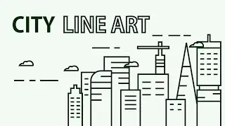 INKSCAPE / City Line art Style