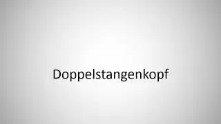 How to say double termination in German?