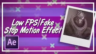 Low FPS/Fake Stop Motion Effect (No Plugins) || After Effects [Tutorial]