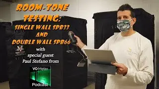 Sound isolation Booth: "So quiet I had to scratch it!"  Paul Stefano testing Soundproof Vocal Booth