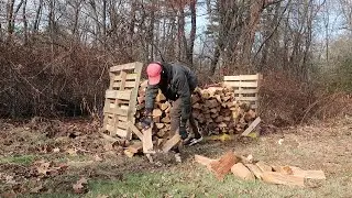 Finishing Stacking The Rest Of The Wood