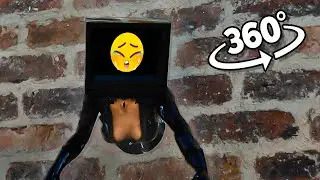 TV Woman got stuck in a Hole in the wall!!! 😲 | 360° VR