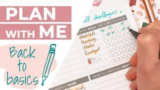 Plan with Me - Back to Basics ft. Clever Fox Weekly Planner
