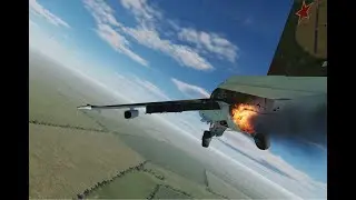 DCS World: Су-25Т. Аварийная посадка без левого двигателя и отказавшей механизацией шасси.