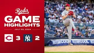 Reds vs. Yankees Game Highlights (7/3/24) | MLB Highlights