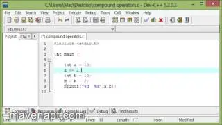 10. C Programming Tutorials in Urdu - Arithmetic assignment Operator - Urdu Tutorials