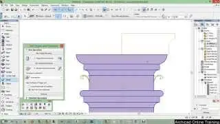 Part 4 - finishing the column with a little deco - ArchiCAD 18 tutorial 2015 A to Z ( Full HD)