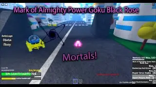 DBZ Adventures Unleashed - Mark of Almighty Power Goku Black Rose