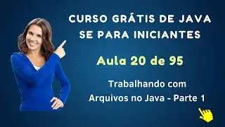Curso de Java Grátis Para Iniciantes - Aula 020 - Trabalhando com Arquivos no Java - Parte 1