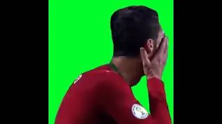 Cristiano Ronaldo on green screen, free copyright