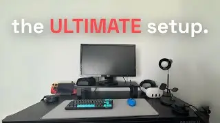 i built the BEST desk setup || FlexiSpot EW8 Standing Desk Showcase
