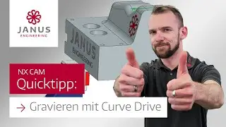 NX CAM Tutorial | Gravieren mit "Curve Drive"