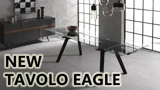 Tavolo allungabile in vetro Eagle OM/328/NE di Stones - duzzle.it