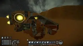 Space Engineers - testing dogfight HUD on small fighter (released)