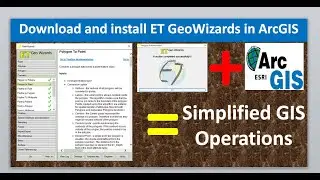 Download and install ET GeoWizards in ArcGIS