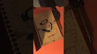 Drawing Naruto with fountain pen #naruto #anime #narutoshippuden #narutouzumaki #narutoedit