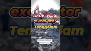 Alat Berat ini hampir Tenggelam #short #yearofyou #excavator #zxwba