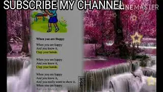 Class 6th unit one poem When you are Happy, 6th class song