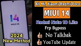 All Mi Miui 14 Frp Bypass Without Pc/ No Talkbak/ youtube Update Problem/ Easy Method Redmi Frp 2024
