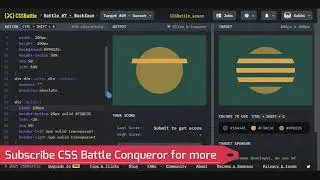 CSS Battle Task Sunset || CSS Battle Conqueror