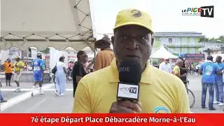 7è étape Départ Place Débarcadère Morne-à-l'Eau