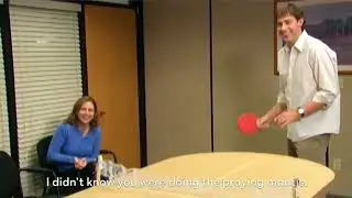 The Office (Jim VS Dwight) unseen blooper - Season 4, Episode 12 - The Deposition