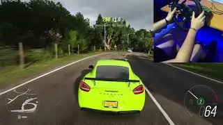 PORSCHE CAYMAN GT4 2016 | FORZA HORIZON 4 | LOGITECH G920 GAMEPLAY