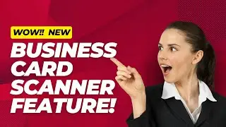 Tekmatix new business card scanner feature!