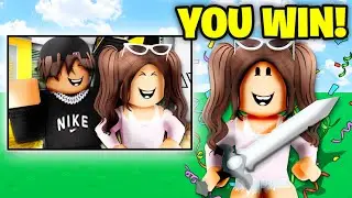 I Taught My SISTER How To Play Roblox Bedwars!