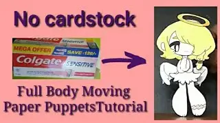 💛(9)Full Body wasu art Paper Puppet Tutorial 💛 making wasu art Paper doll 💛 (inspired by )