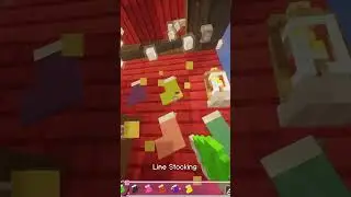 DAY 11 - Stocking Shop - Holiday Minecraft Market Stalls 🎄🎁✨ Cozy Christmas 🦌✨ #shorts #christmas