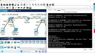 45 - Exemple de configuration et test du protocole Telnet et SSH (les deux) sous Cisco Packet Tracer