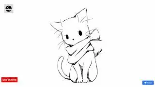 How to draw a cat// Cat Sketches// Cat different drawings